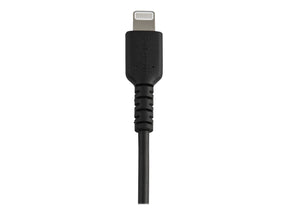 StarTech.com 30cm USB-A auf Lightning-Kabel - Hochbelastbare, robuste Aramidfaser - Lade-/Synchronisationskabel - Apple MFi-zertifiziert iPad/iPhone 12 - Schwarz (RUSBLTMM30CMB)