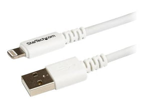 StarTech.com 3m Apple 8 Pin Lightning Connector auf USB Kabel - USB Kabel für iPhone / iPod / iPad - Ladekabel / Datenkabel - Weiß - Lightning-Kabel - Lightning (M)