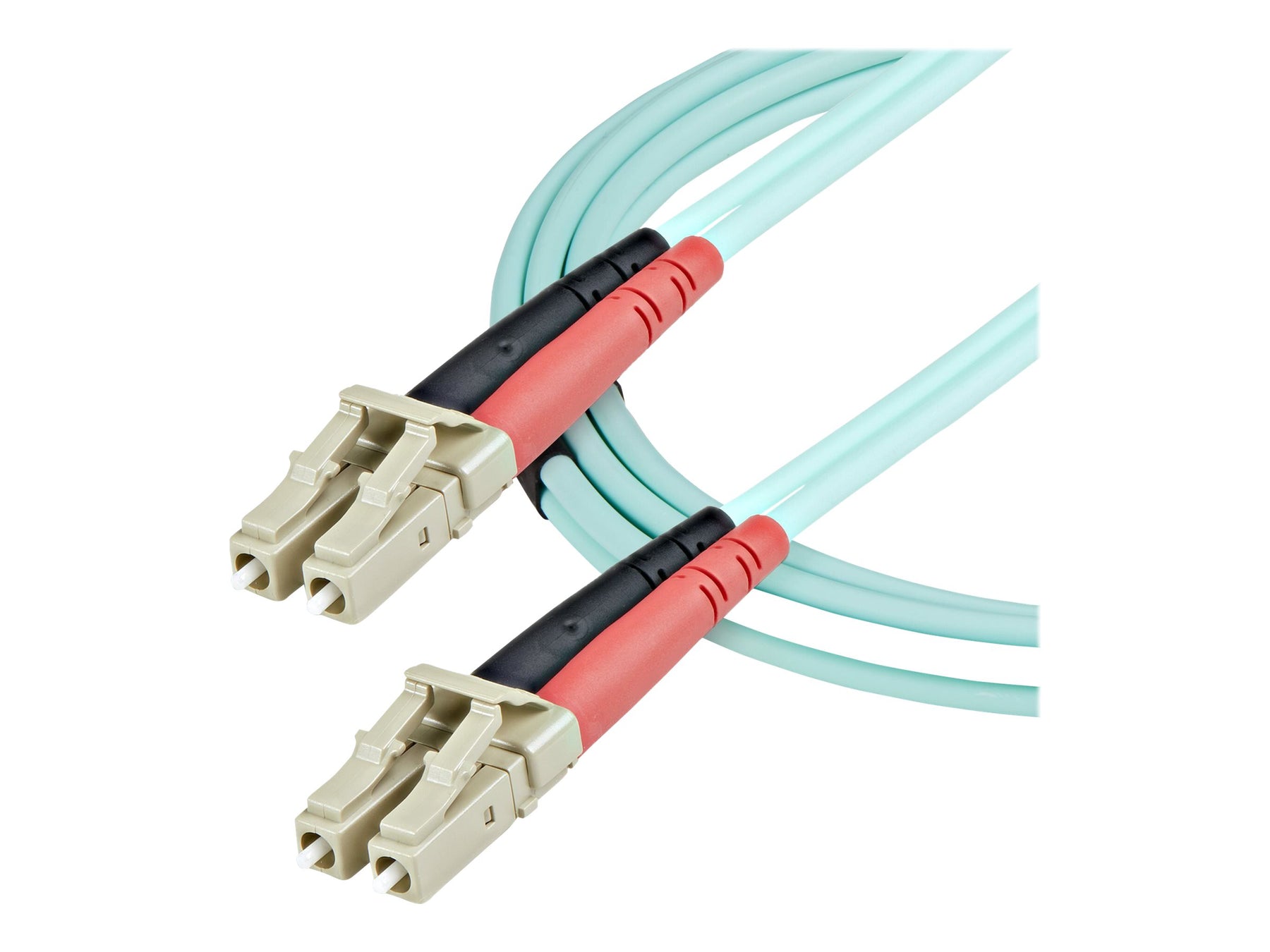 StarTech.com 1m (3ft) LC/UPC to LC/UPC OM3 Multimode Fiber Optic Cable, Full Duplex 50/125Âµm Zipcord Fiber Cable, 100G Networks, LOMMF/VCSEL, <0.3dB Low Insertion Loss - LSZH Fiber Patch Cord - Patch-Kabel - LC Multi-Mode (M)