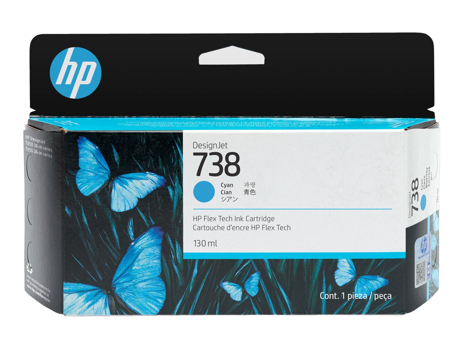 HP 738 - 130 ml - Cyan - original - DesignJet