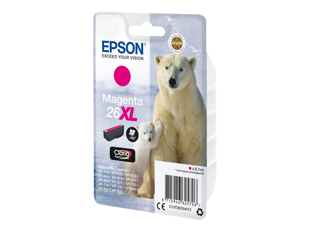 Epson 26XL - 9.7 ml - XL - Magenta - Original