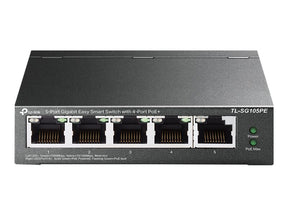 TP-LINK TL-SG105PE - Switch - managed - 5 x 10/100/1000 (4 PoE+)