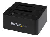 StarTech.com 2-fach USB 3.0 / eSATA Festplatten Dockingstation mit UASP für 2,5/3,5 SSD / HDD - Serial-ATA USB Dual Bay Dockingstation - Speicher-Controller - 2.5", 3.5" (6.4 cm, 8.9 cm)