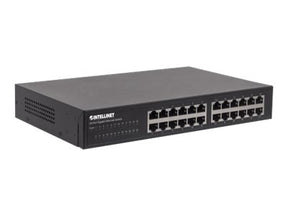 Intellinet 24-Port Gigabit Ethernet Switch, 24 x 10/100/1000 Mbit/s RJ45-Ports, IEEE 802.3az (Energy Efficient Ethernet)