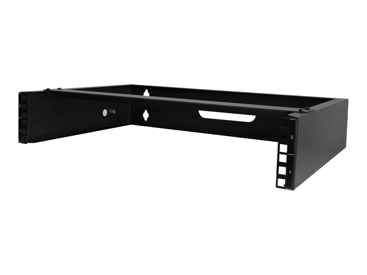 StarTech.com 2U Wall Mount Rack, 19" Wall Mount Network Rack, 14 inch Deep (Low Profile)