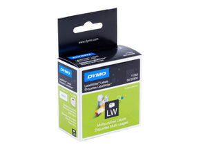 Dymo LabelWriter MultiPurpose - Permanenter Klebstoff - weiß - 13 x 25 mm 1000 Etikett(en) (1 Rolle(n)