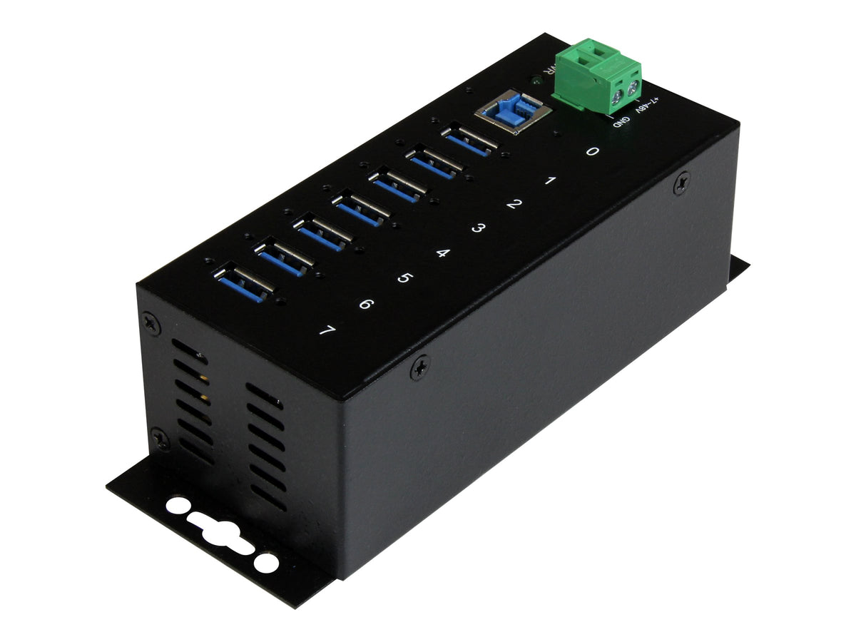 StarTech.com Industrieller 7 Port USB 3.0 Hub mit Überspannungsschutz