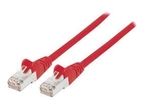 Intellinet Network Patch Cable, Cat6, 10m, Red, Copper, S/FTP, LSOH / LSZH, PVC, RJ45, Gold Plated Contacts, Snagless, Booted, Polybag - Patch-Kabel - RJ-45 (M)