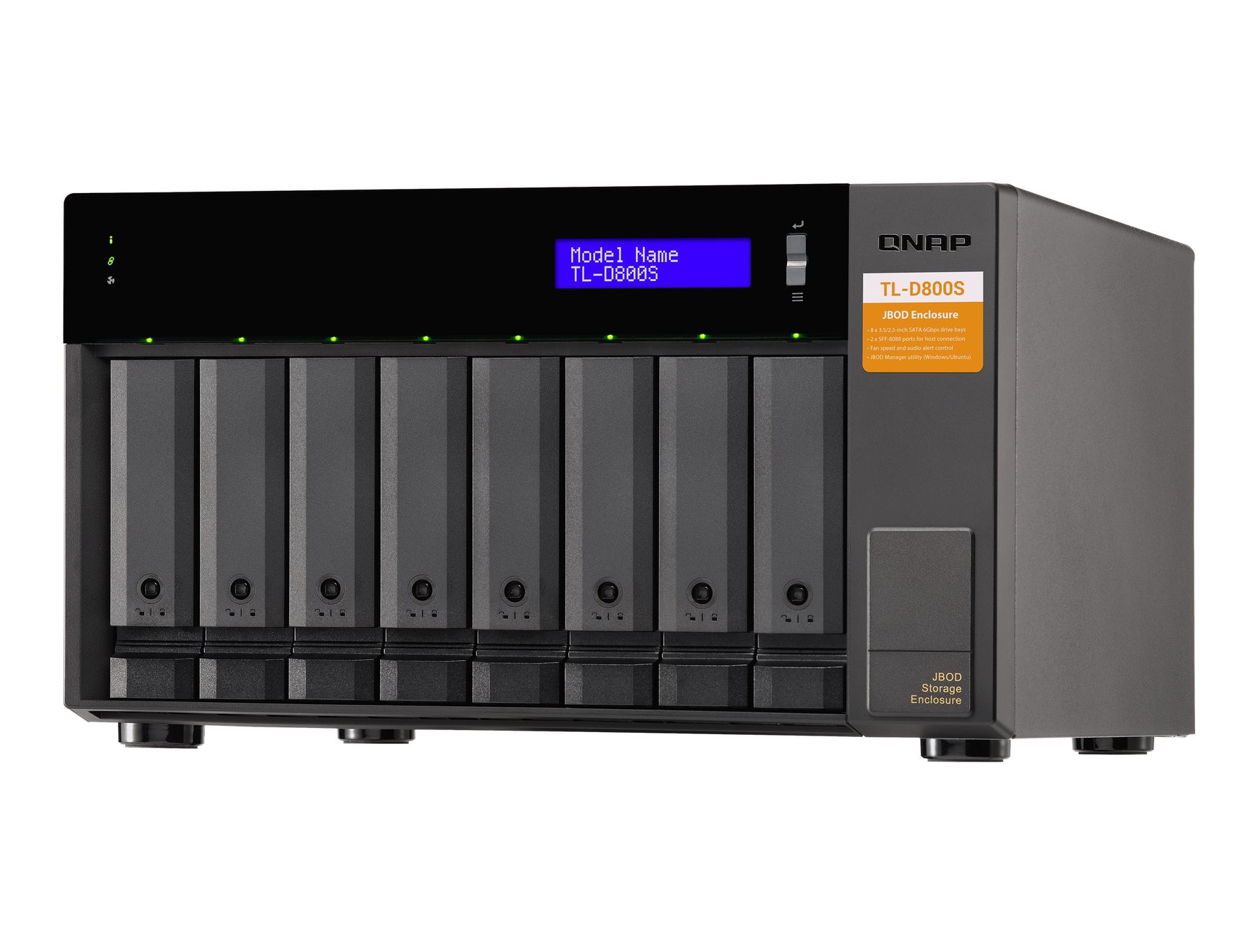 QNAP TL-D800S - Festplatten-Array - 8 Schächte (SATA-600)