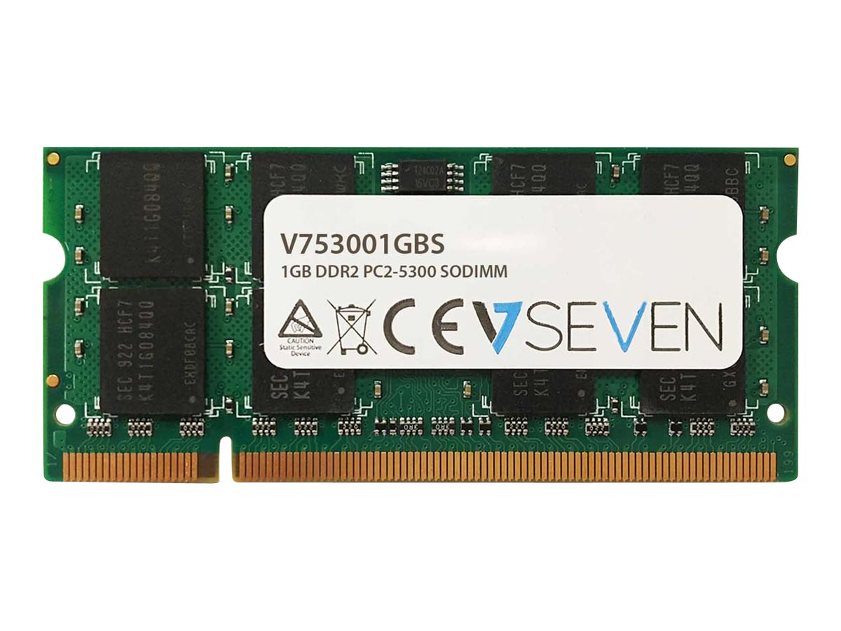 V7 DDR2 - Modul - 1 GB - SO DIMM 200-PIN - 667 MHz / PC2-5300