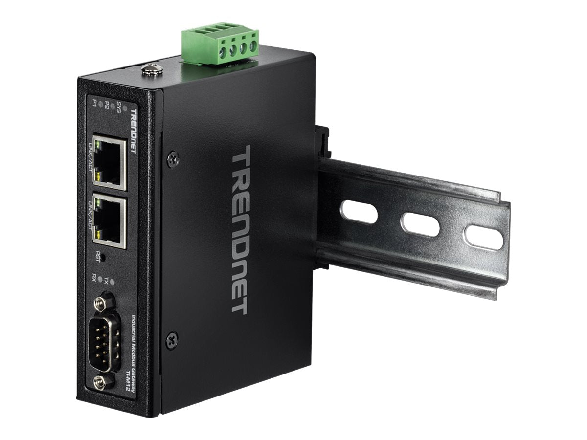 TRENDnet TI-M12 - Gateway - industriell - 100Mb LAN, RS-232, RS-485, Modbus, RS-442