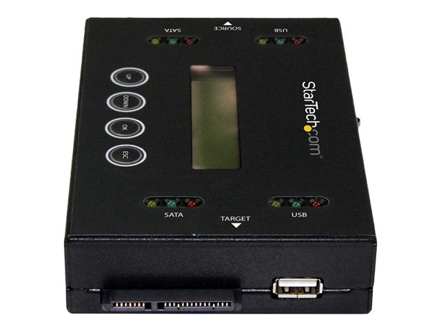 StarTech.com Laufwerks Duplizierer und Löscher für USB Sticks und 2,5 / 3,5" SATA Laufwerke - 1:1 duplizierung plus Cross-interface - Festplatte / USB-Drive-Duplikator - 1 Schächte (Serial ATA-600 / USB)