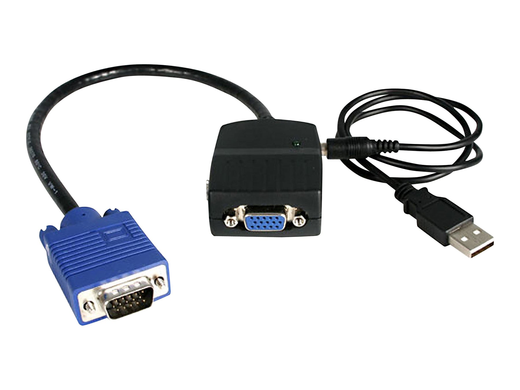 StarTech.com 2 Port VGA Video Splitter - Monitor Splitter Kabel mit Stromversorgung über USB - 1 x VGA (Stecker)