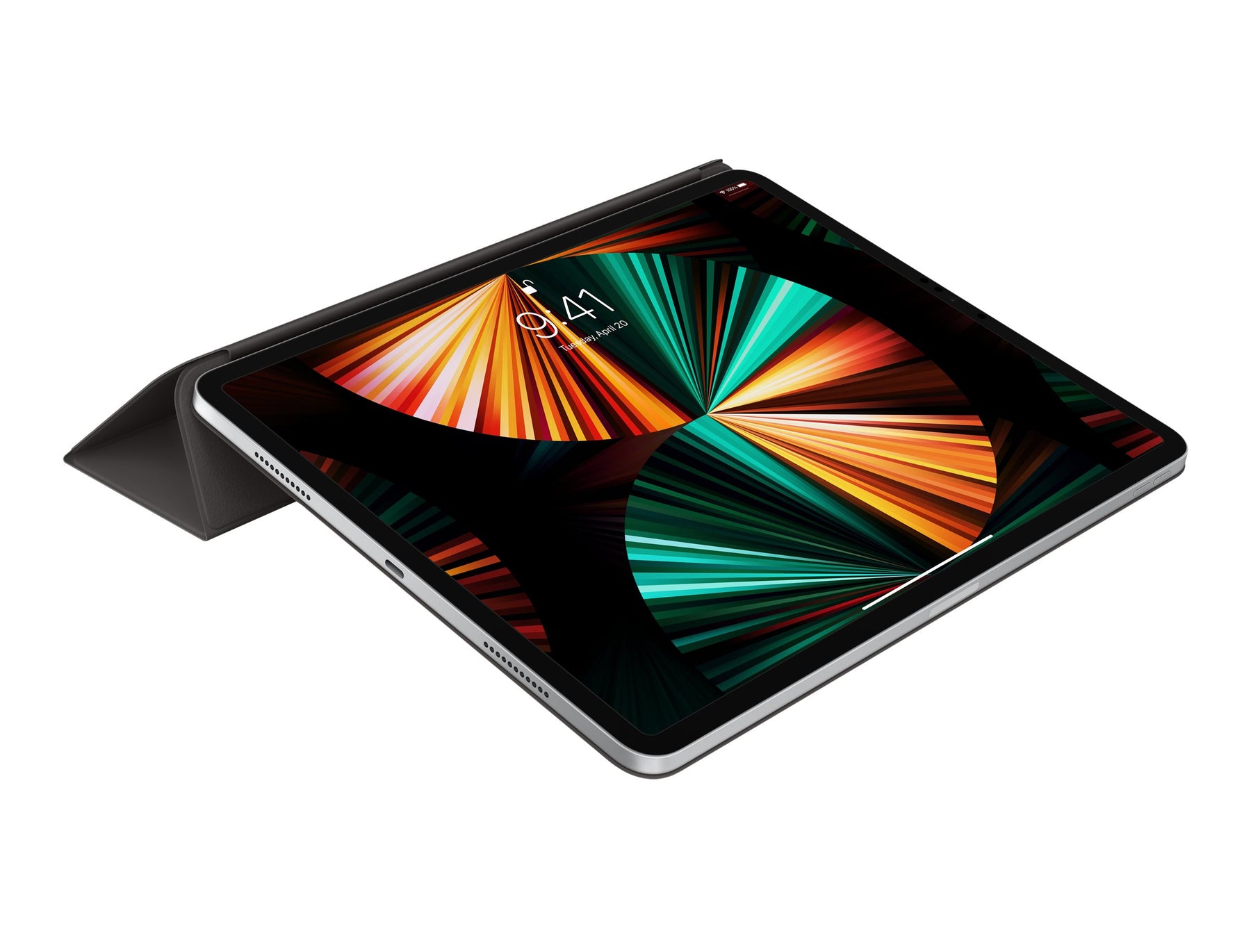 Apple Smart - Flip-Hülle für Tablet - Polyurethan - Schwarz - 12.9" - für 12.9-inch iPad Pro (3. Generation, 4. Generation, 5. Generation)