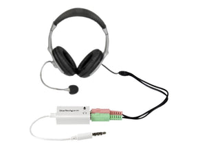 StarTech.com 4 Position Microphone and Headphone Splitter 3.5 mm 4 Pin / 4 Pole Mic and Audio Combo Splitter Cable (MUYHSMFFADW)