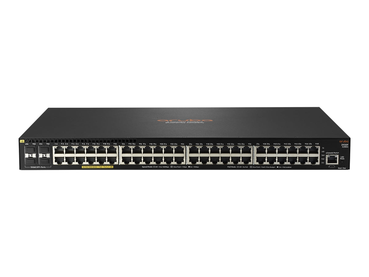 HPE Aruba 2930F 48G PoE+ 4SFP+ - Switch - L3 - managed - 48 x 10/100/1000 (PoE+)