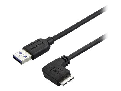 StarTech.com 2m Micro USB 3.0 Kabel - USB A zu rechts gewinkelt Micro B USB Anschlusskabel - M/M - USB 3.1 Gen 1 (5 Gbit/s)