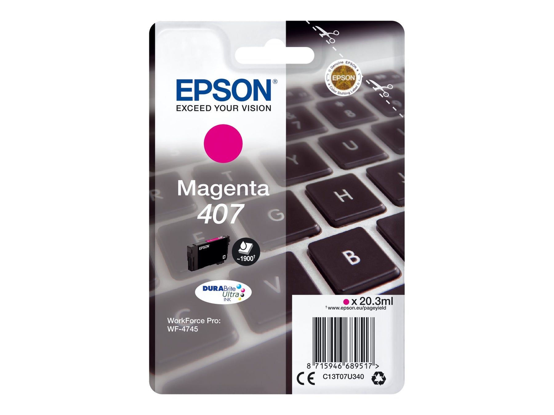 Epson 407 - 20.3 ml - L-Größe - Magenta - original