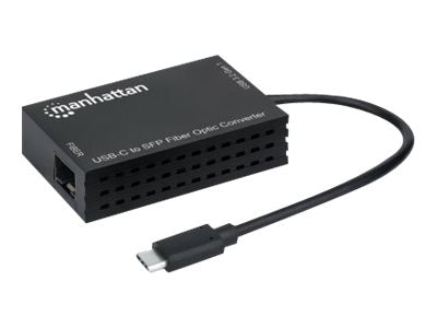 Manhattan USB-C to SFP Fibre Optic Converter, 5 Gbps (USB 3.2 Gen1 aka USB 3.0)