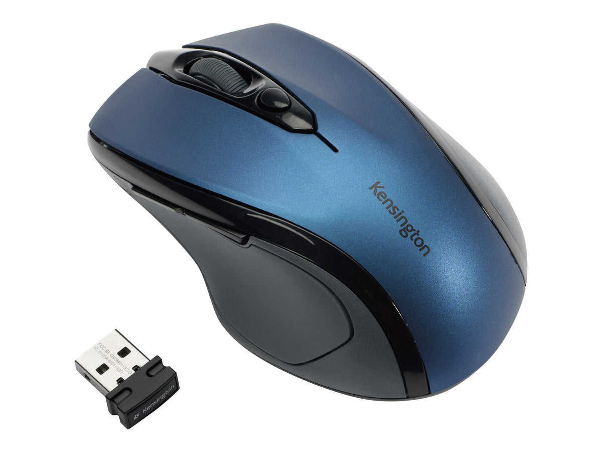 Kensington Pro Fit Mid-Size - Maus - Für Rechtshänder - optisch - kabellos - 2.4 GHz - kabelloser Empfänger (USB)