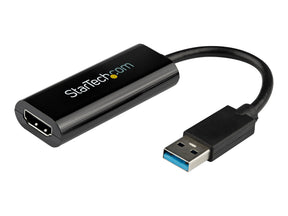 StarTech.com USB zu HDMI Adapter - Externe Grafikkarte - USB 3.0 - Slim - 1080p - Multi Monitor Adapter - Video- / Audiokabel - TAA-konform - USB Typ A (M)