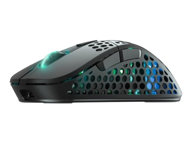 Cherry Xtrfy M4 RGB - Maus - ergonomisch - optisch - kabellos - 2.4 GHz - kabelloser Empfänger (USB)