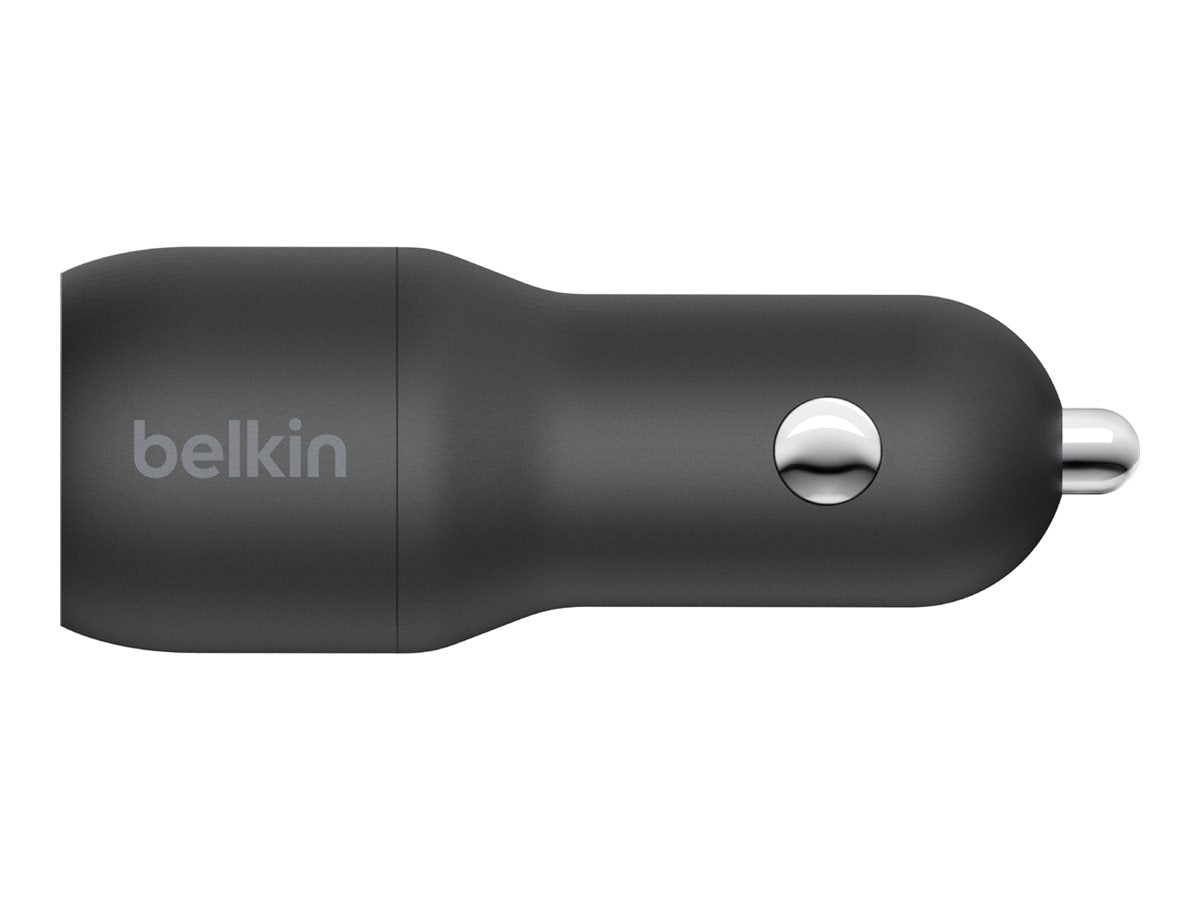 Belkin BoostCharge Dual Charger - Auto-Netzteil - 24 Watt - 4.8 A - 2 Ausgabeanschlussstellen (USB)