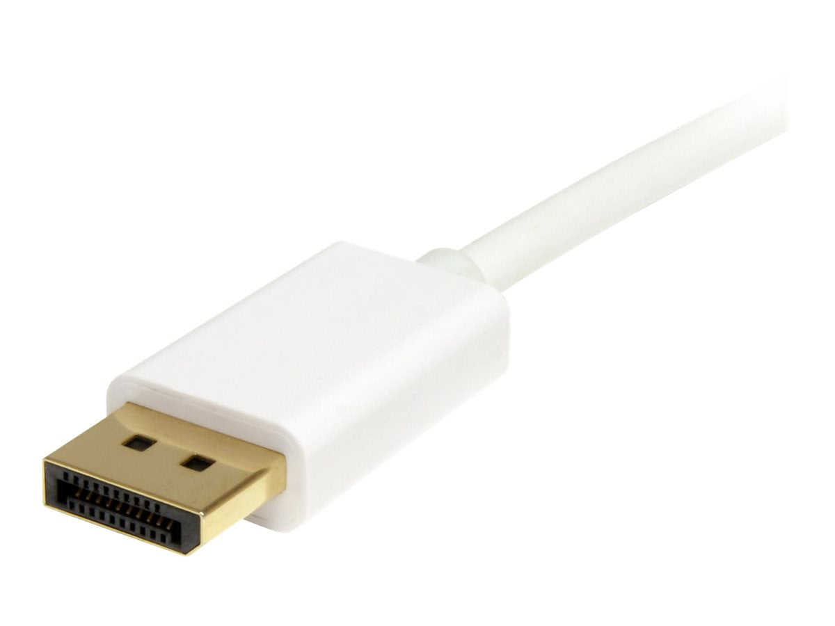 StarTech.com 1m Mini DisplayPort 1.2 auf DisplayPort Adapterkabel - mDP zu DP 4k x 2k Kabel - St/St - Weiß - DisplayPort-Kabel - Mini DisplayPort (M)