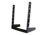 StarTech.com 12 HE 19" Desktop 2 Pfosten Open Frame Rack - Schrank offener Rahmen - Schwarz - 12U - 48.3 cm (19")