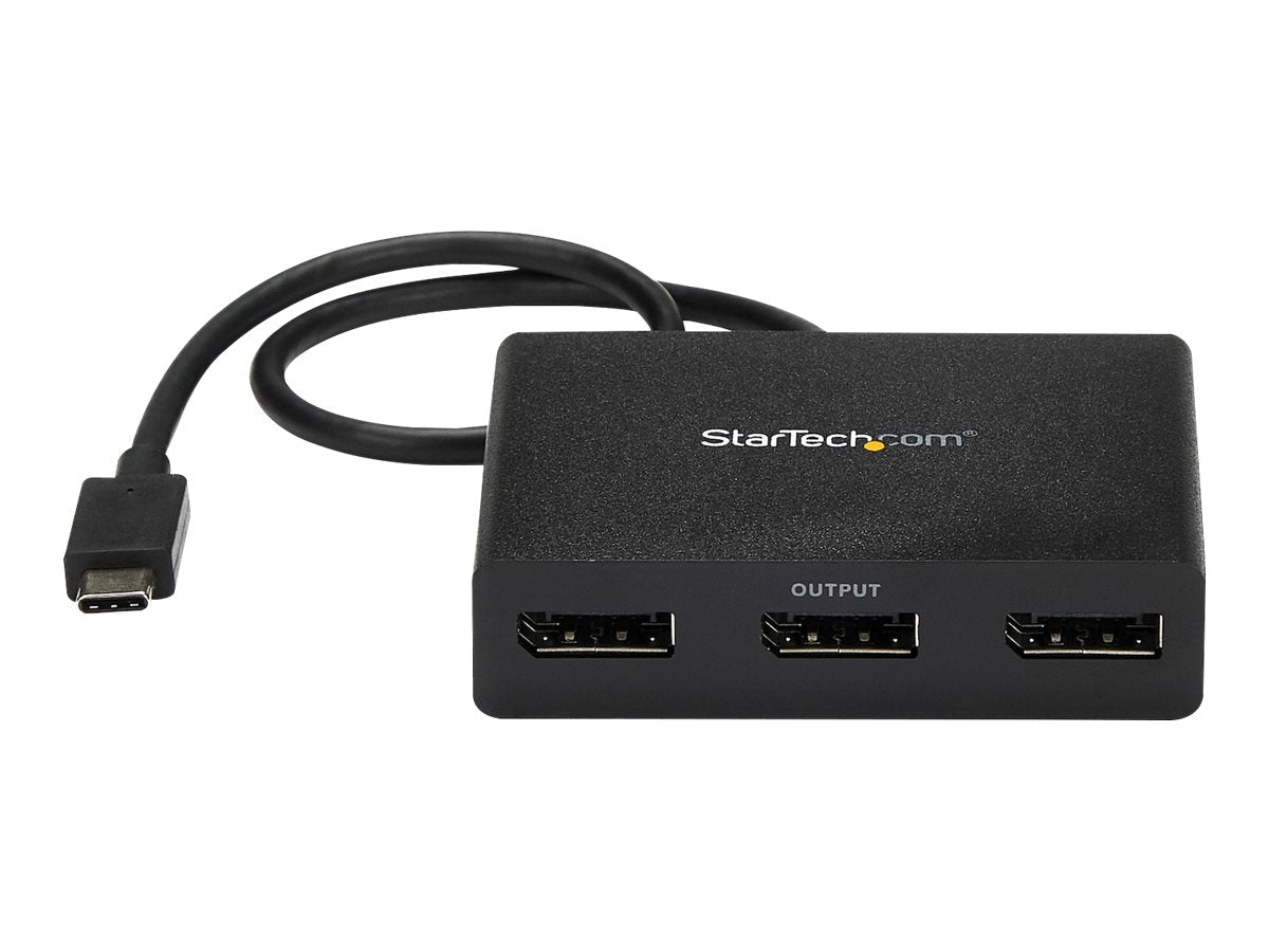 StarTech.com USB-C DisplayPort Adapter - 3 Port