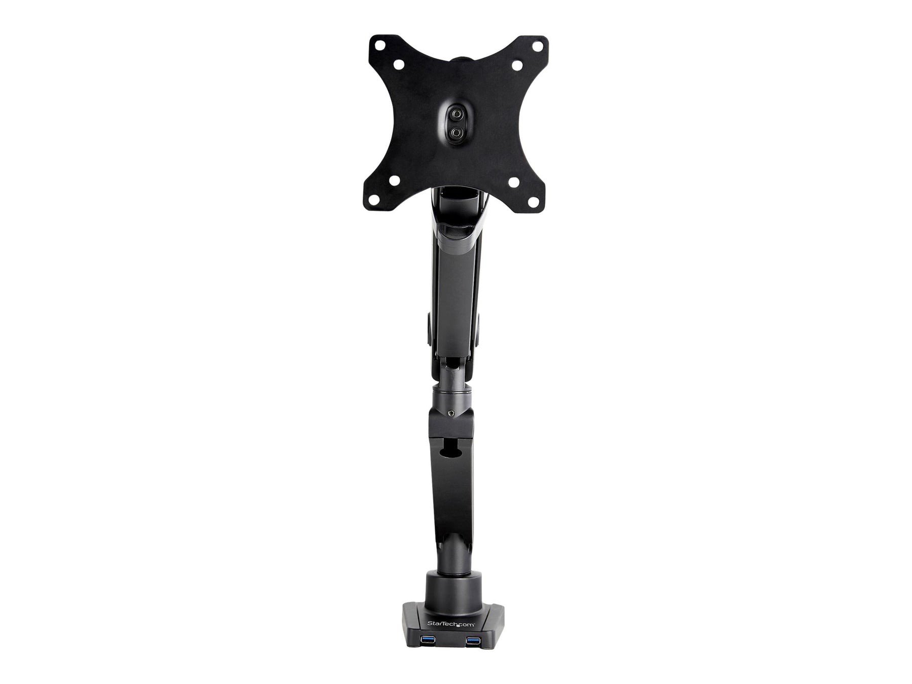 StarTech.com Desk Mount Monitor Arm with 2x USB 3.0 ports, Slim Full Motion Adjustable Single Monitor VESA Mount up to 17.6lbs (8kg)