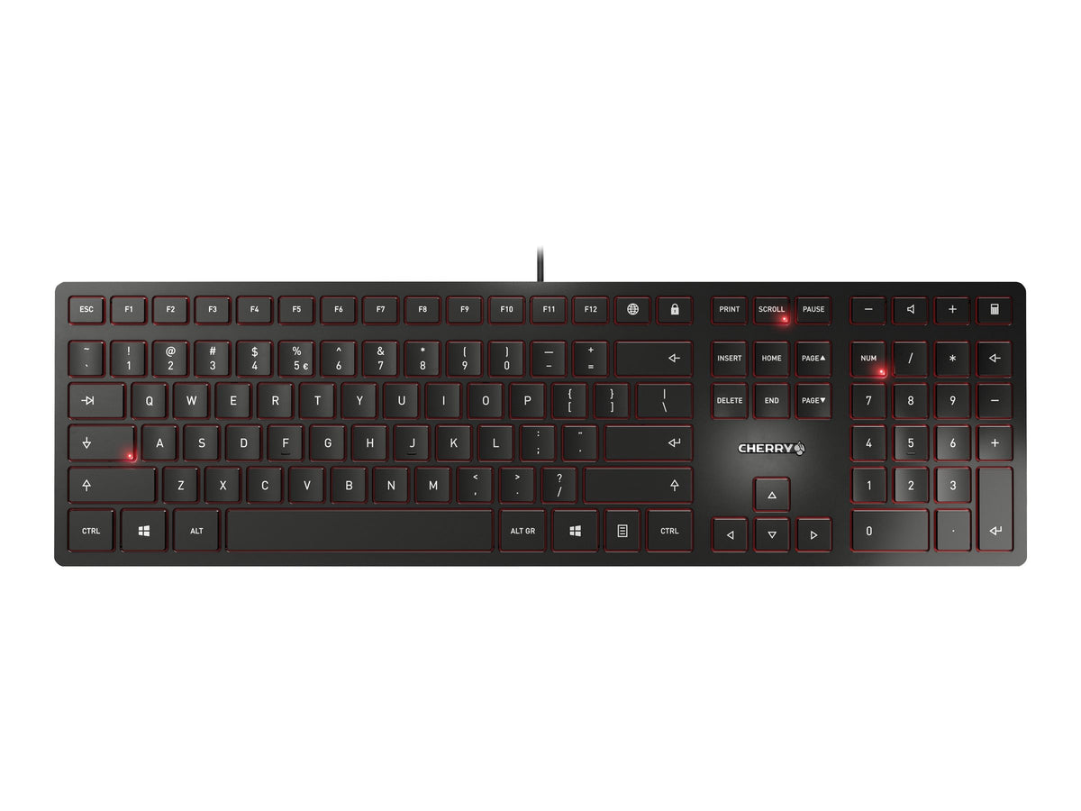 Cherry KC 6000 SLIM - Tastatur - USB - US mit Euro-Symbol