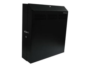 StarTech.com 4 HE 19 Wandschrank Server Rack abschließbar inklusive 2 Lüfter - max. 68Kg - Rack Wandgehäuse Schwarz - Schrank - geeignet für Wandmontage - 120 mm - Schwarz - 4U - 48.3 cm (19")