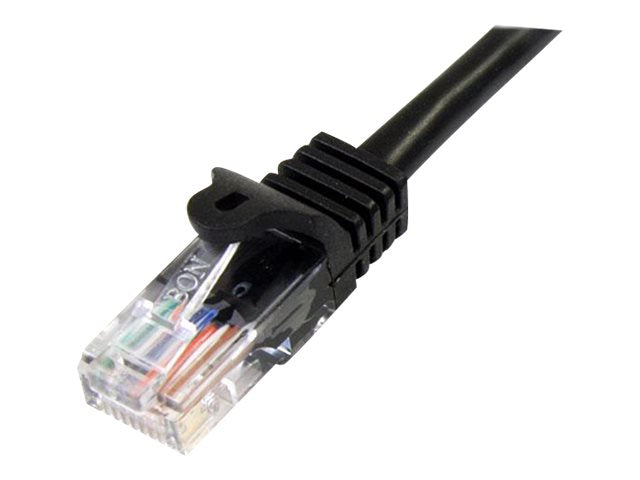 StarTech.com Cat5e Patchkabel mit Snagless RJ45 Anschluss - Netzwerkkabel 5m - Schwarz - Patch-Kabel - RJ-45 (M)