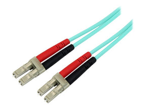 StarTech.com 3m Fiber Optic Cable - 10 Gb Aqua - Multimode Duplex 50/125 - LSZH - LC/LC - OM3 - LC to LC Fiber Patch Cable - Patch-Kabel - LC Multi-Mode (M)