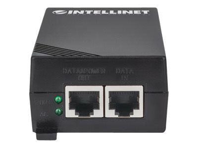 Intellinet Gigabit High-Power PoE+ Injector,1 x 30 W Port, IEEE 802.3at/af Compliant, Plastic Housing