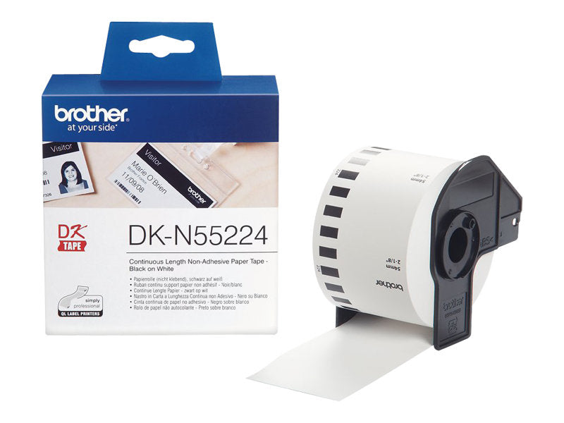 Brother DKN55224 - Papier - Schwarz auf Weiß - Rolle (5,4 cm x 30,5 m)