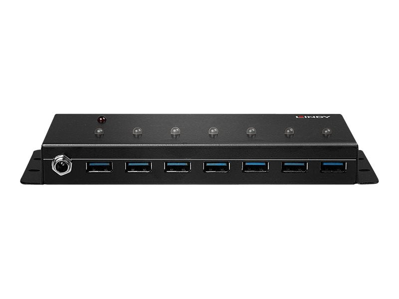 Lindy 7 Port Industrial USB 3.0 Hub - Hub - 7 x SuperSpeed USB 3.0