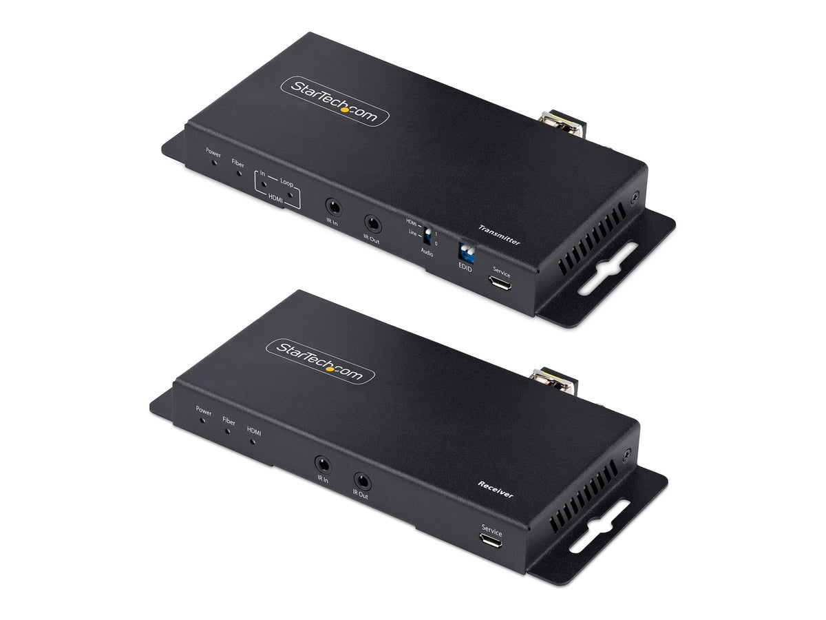 StarTech.com 4K HDMI over Fiber Extender Kit, 4K 60Hz up to 3300ft/1km (Single Mode)