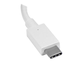 StarTech.com USB-C auf HDMI Adapter - Thunderbolt 3 kompatibel - Weiß - 4K 60Hz - Highspeed Videoschnittstellen-Converter - USB-C (M)