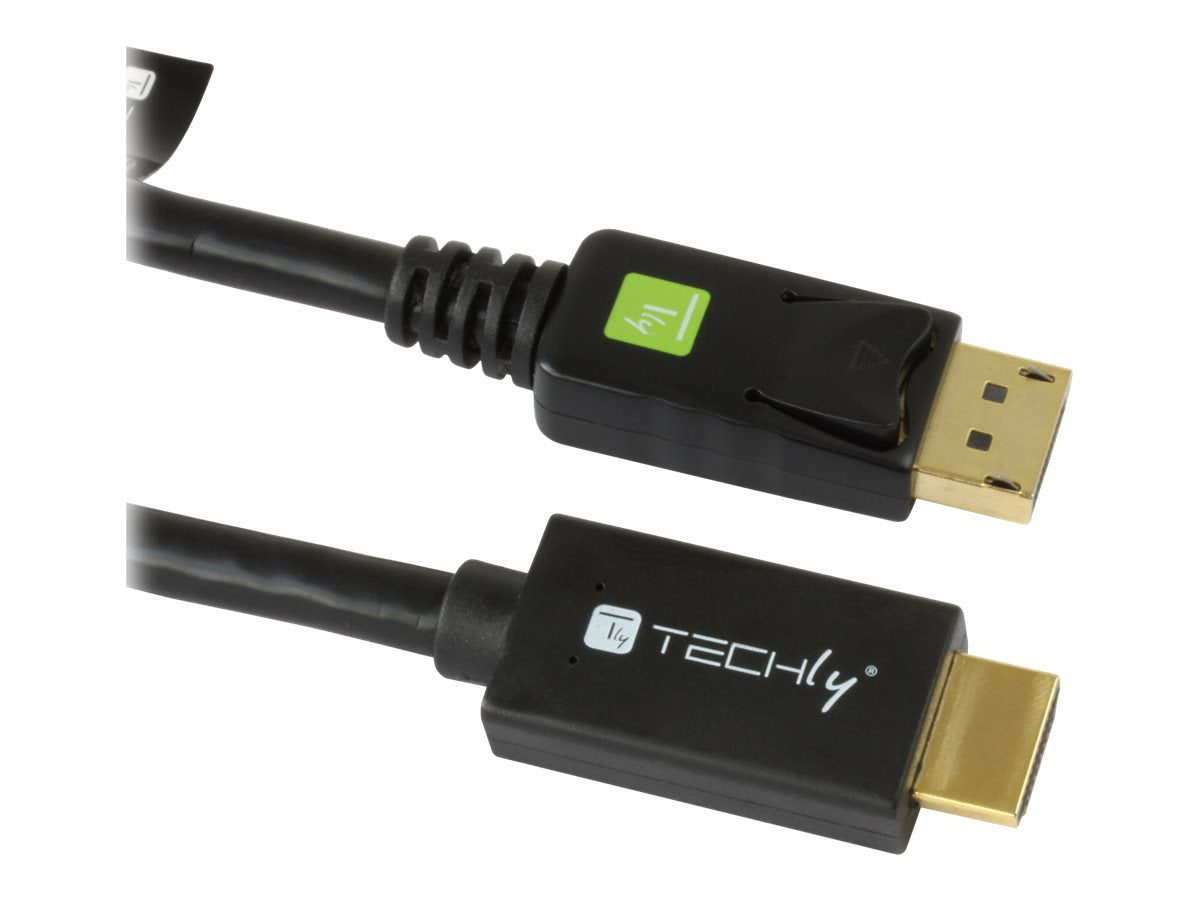 Techly Adapterkabel - DisplayPort männlich zu HDMI männlich