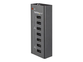 StarTech.com ST7C51224EU USB Ladestation (7 Ports, 5x 1A Ports & 2x 2A Ports, Standalone,  USB Ladestreifen fur mehrere Gerate)