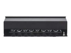 Intellinet Patch Panel, Cat6a, FTP, 8-Port, Desktop, Shielded, 90° Top-Entry Punch Down Blocks, Black