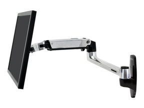 Ergotron LX - Befestigungskit (Wandmontage, Monitorarm) - für LCD-Display - Aluminium - Polished Aluminum - Bildschirmgröße: bis zu 86,4 cm (bis zu 34 Zoll)