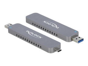 Delock Speichergehäuse - M.2 - M.2 NVMe Card - USB-C, USB 3.2 (Gen 2)