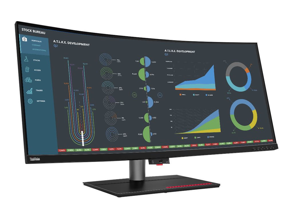 Lenovo ThinkVision P40w-20 - LED-Monitor - gebogen - 101.6 cm (40")