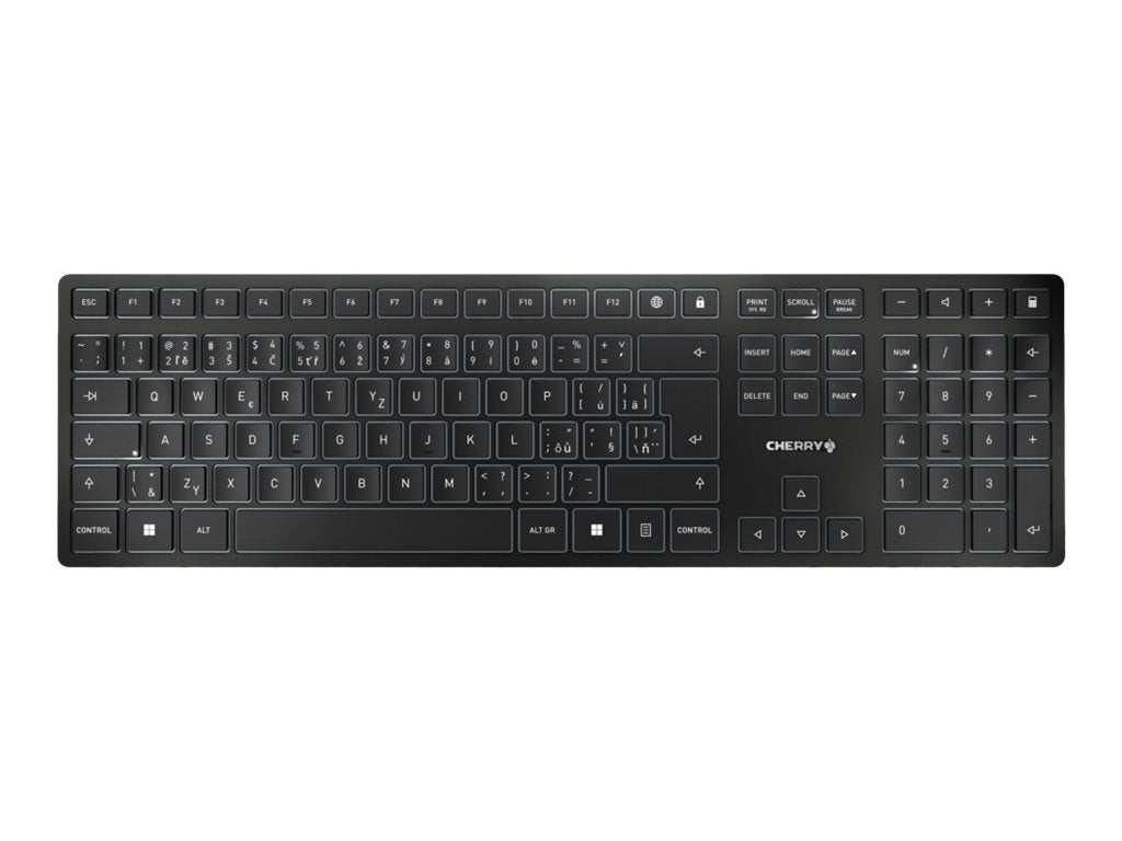 Cherry KW 9100 SLIM - Tastatur - kabellos - 2.4 GHz, Bluetooth 4.0