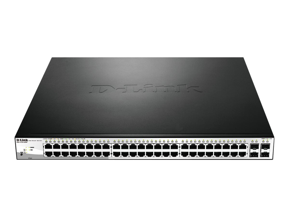 D-Link Web Smart DGS-1210-52MP - Switch - managed - 8 x 10/100/1000 (PoE+)