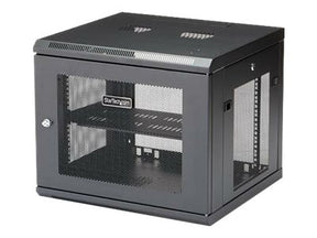 StarTech.com "9U Wall Mount Server Rack Cabinet - 4-Post Adjustable Depth (2"" to 19"")