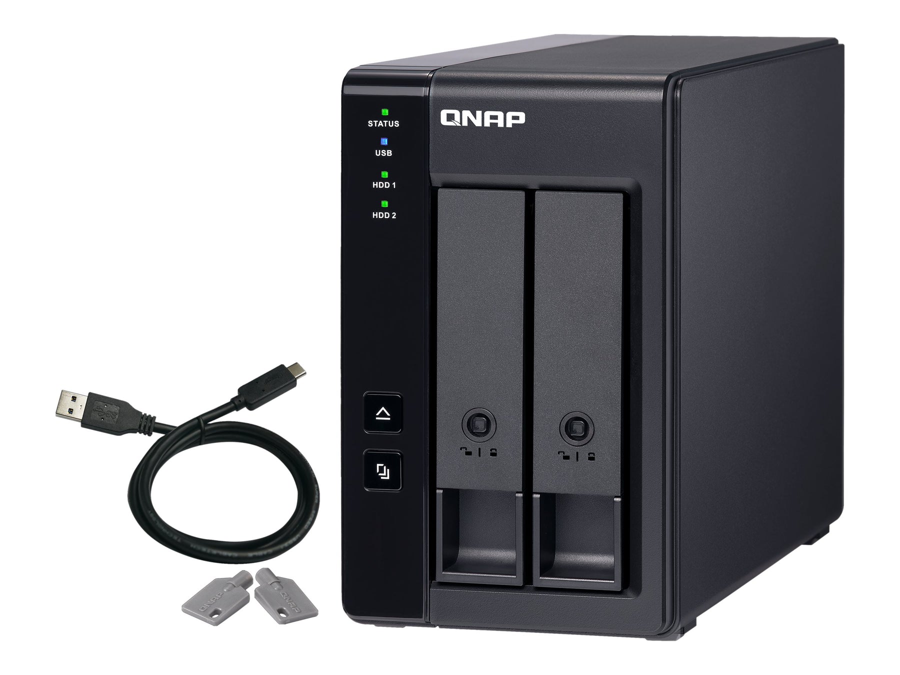 QNAP TR-002 - Festplatten-Array - 2 Schächte (SATA-600)